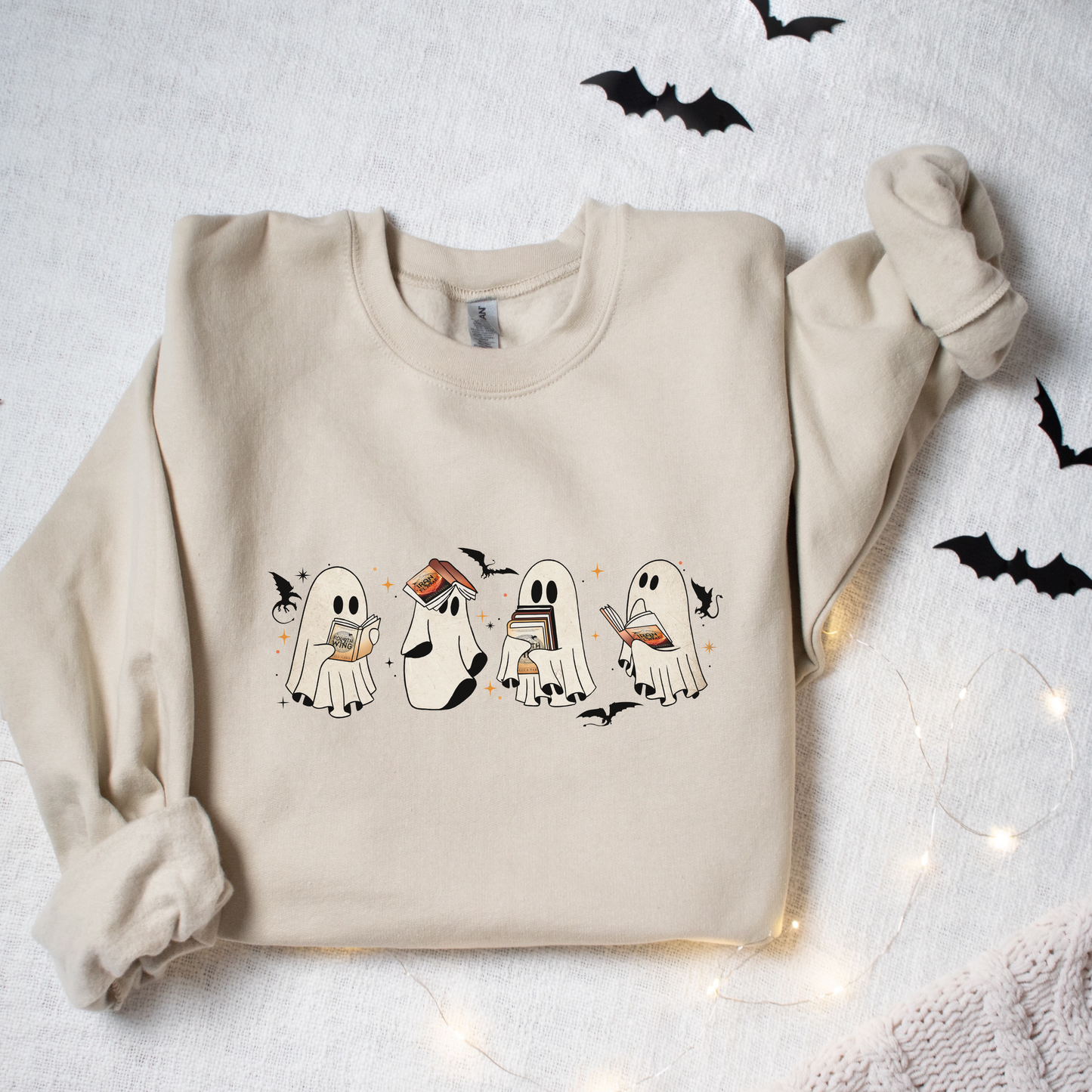 Fantasy Ghost Sweatshirt – Spooky Cute Bookish Halloween Crewneck