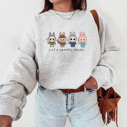 Spooky Monster Doll Sweatshirt – Cute Halloween Character Crewneck
