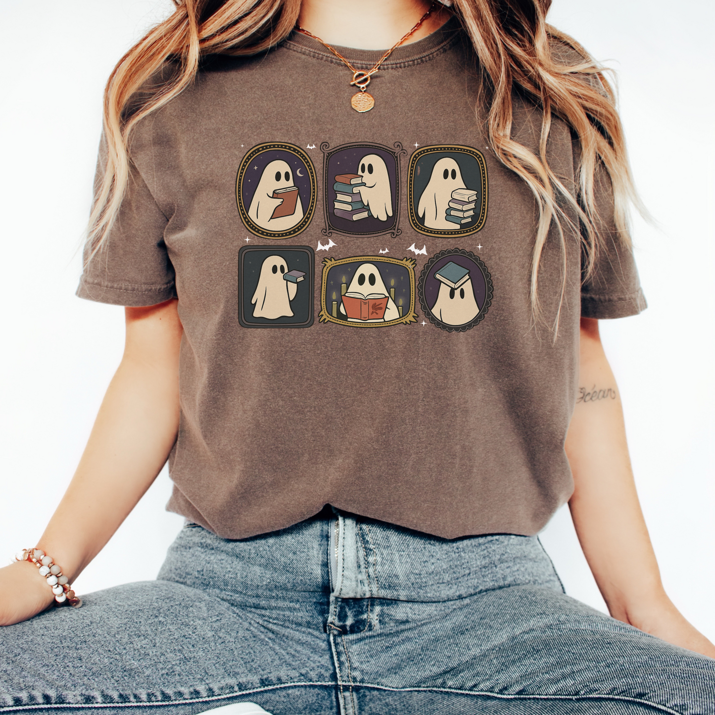 Bookish Ghost T-Shirt – Spooky Cute Halloween Reading Tee