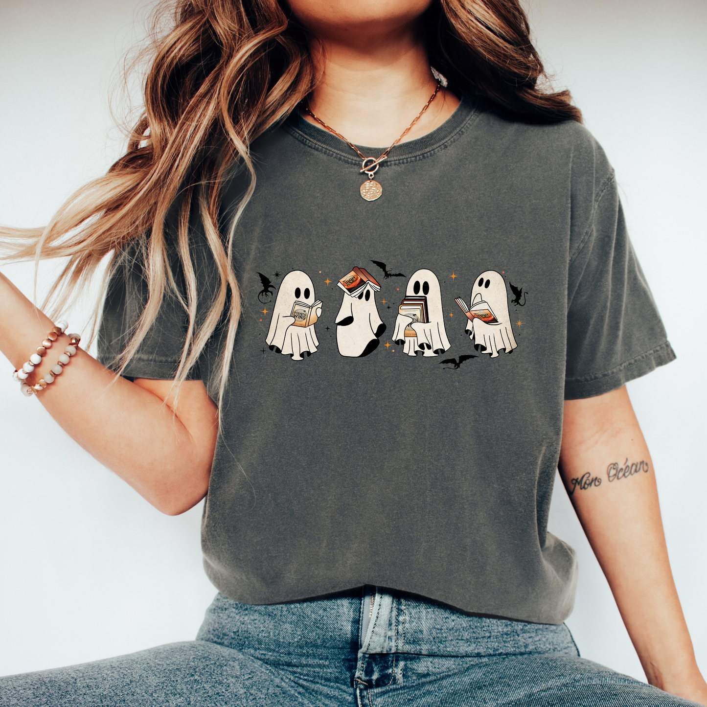 Fantasy Ghost T-Shirt – Spooky Cute Bookish Halloween Tee