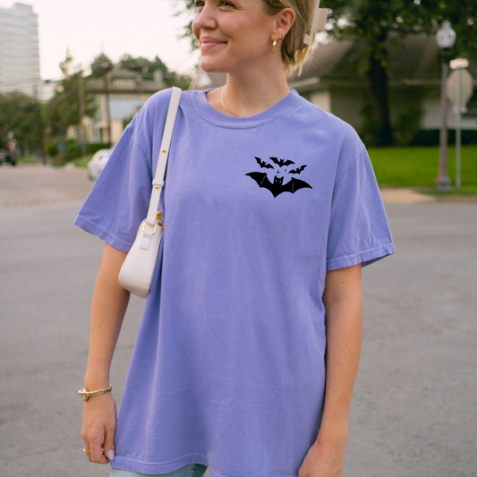 Minimalist Bat Tee – Spooky Season Graphic Shirt