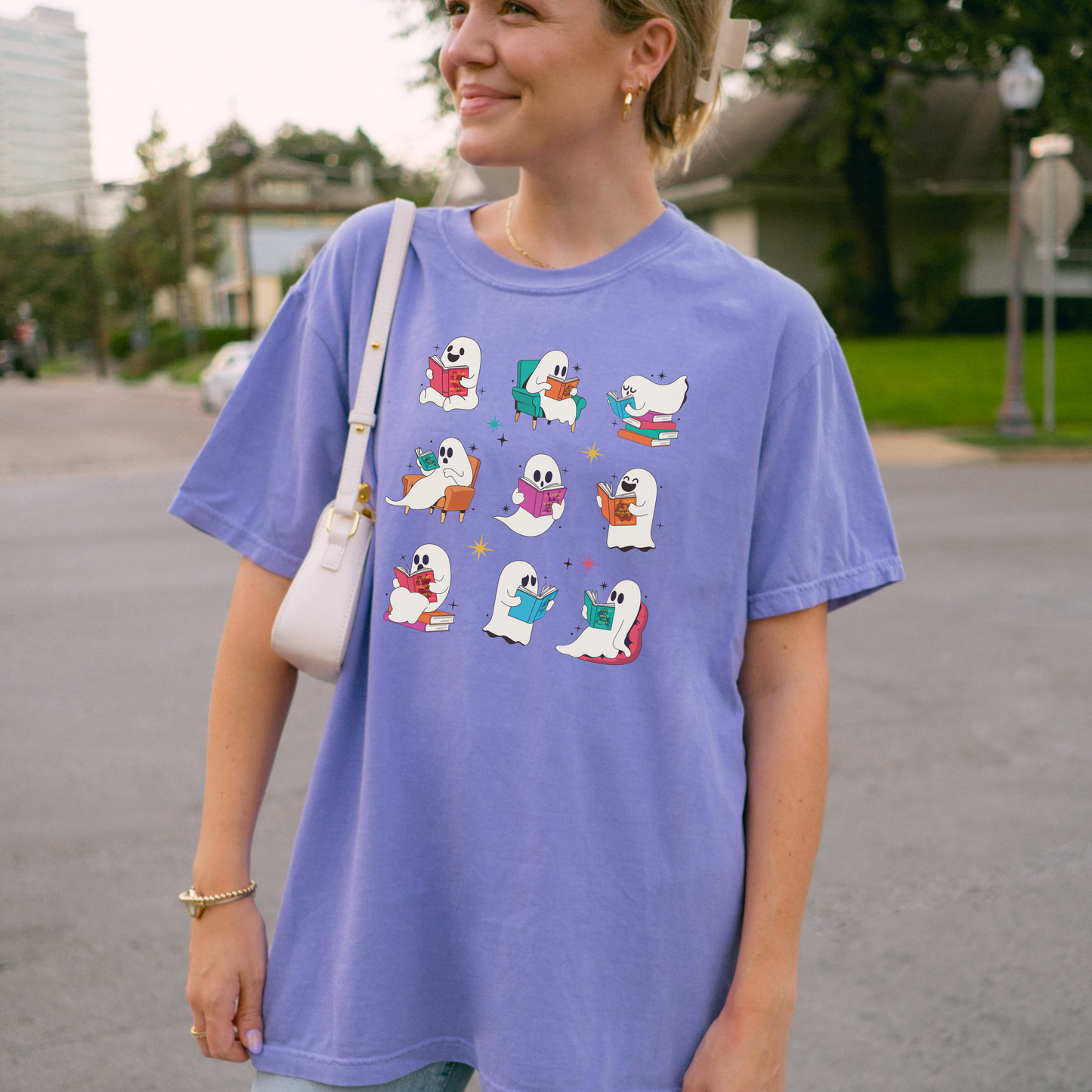 Ghost Readers Tee – Spooky Season Book Lovers Shirt