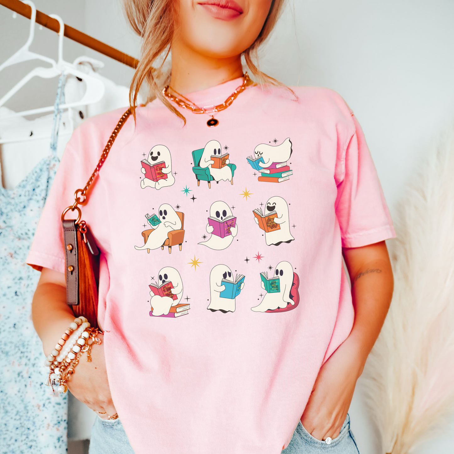 Ghost Readers Tee – Spooky Season Book Lovers Shirt