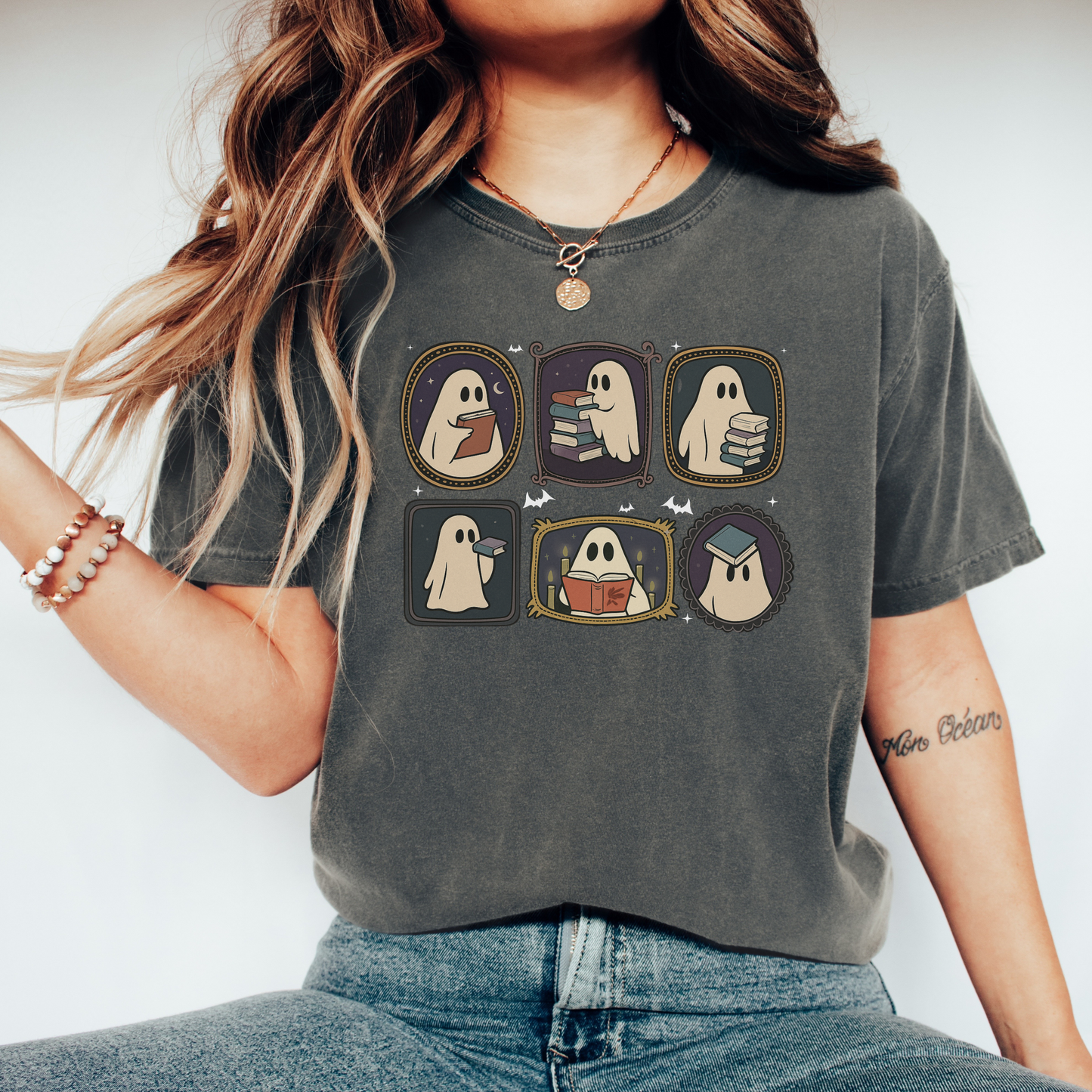 Bookish Ghost T-Shirt – Spooky Cute Halloween Reading Tee