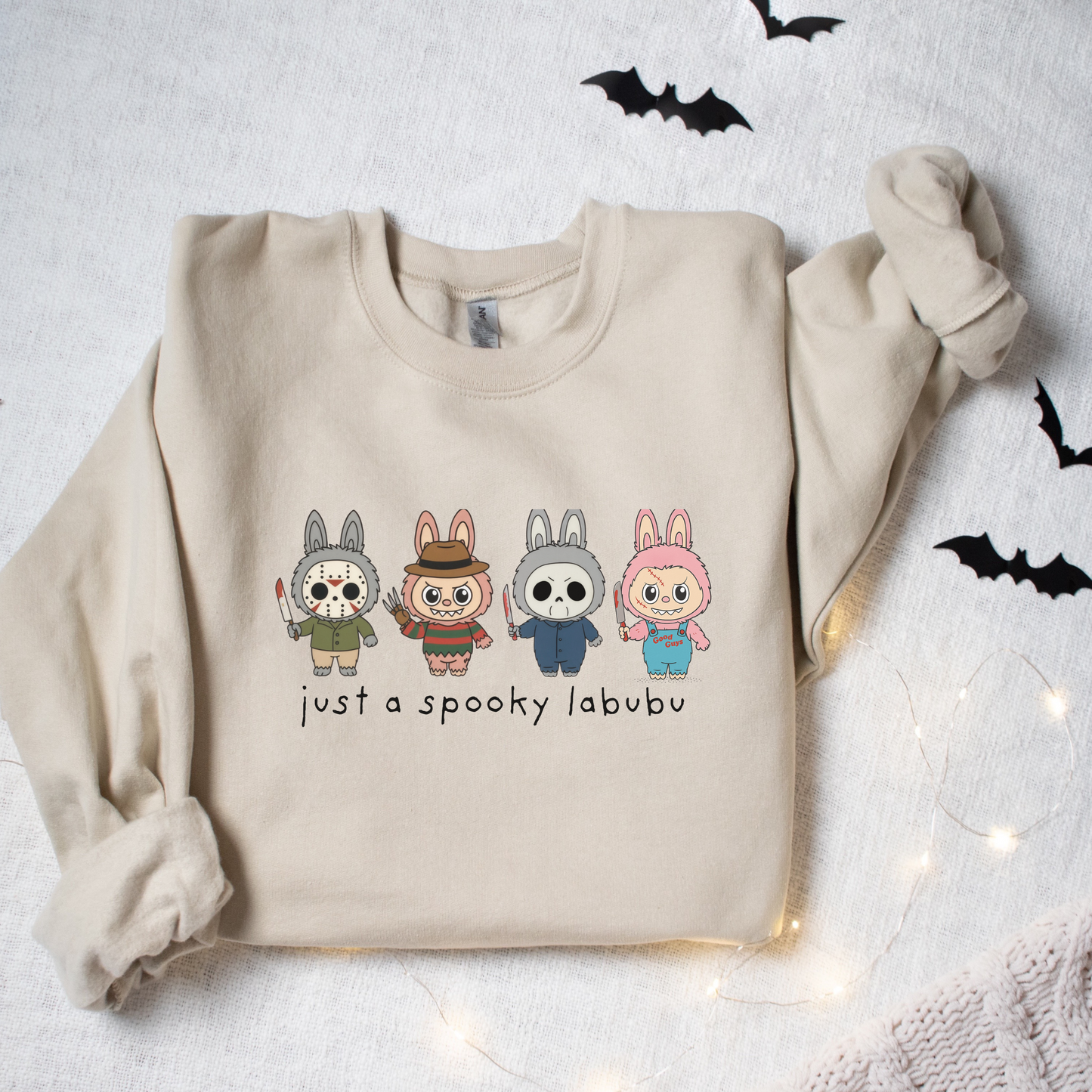 Spooky Monster Doll Sweatshirt – Cute Halloween Character Crewneck