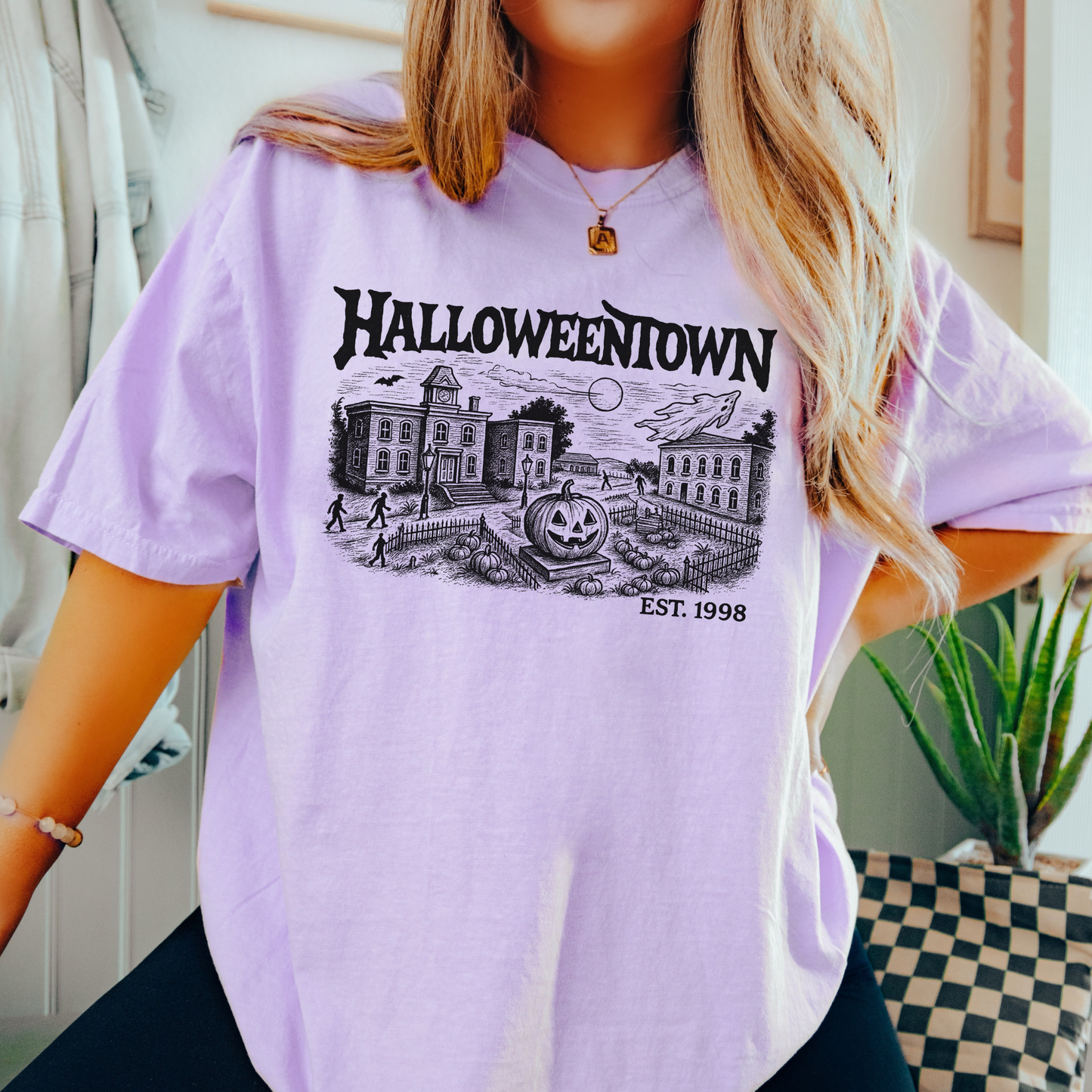 Spooky Town Tee β Haunted Village Halloween