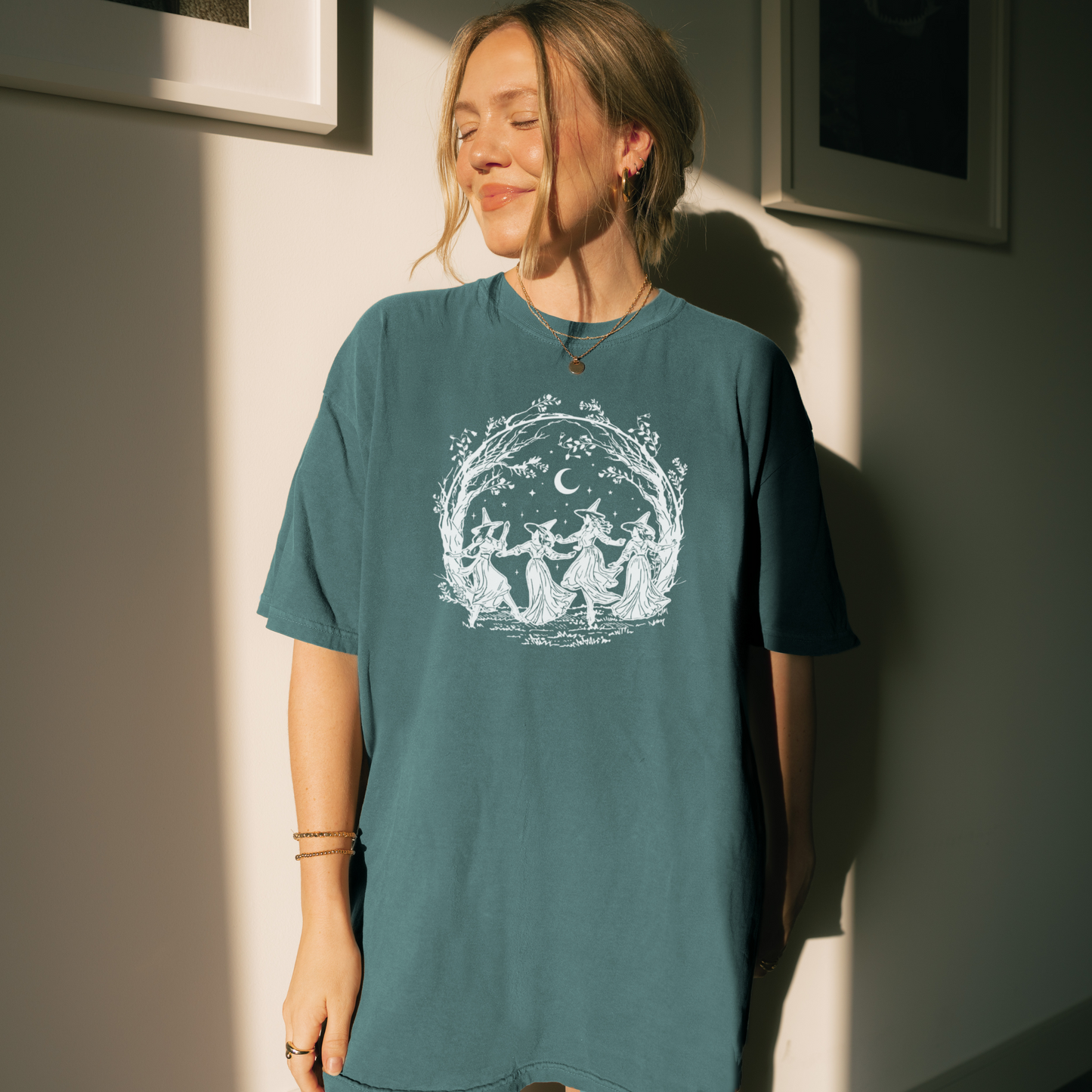 Dancing Witches Tee – Vintage Witchy Halloween Shirt