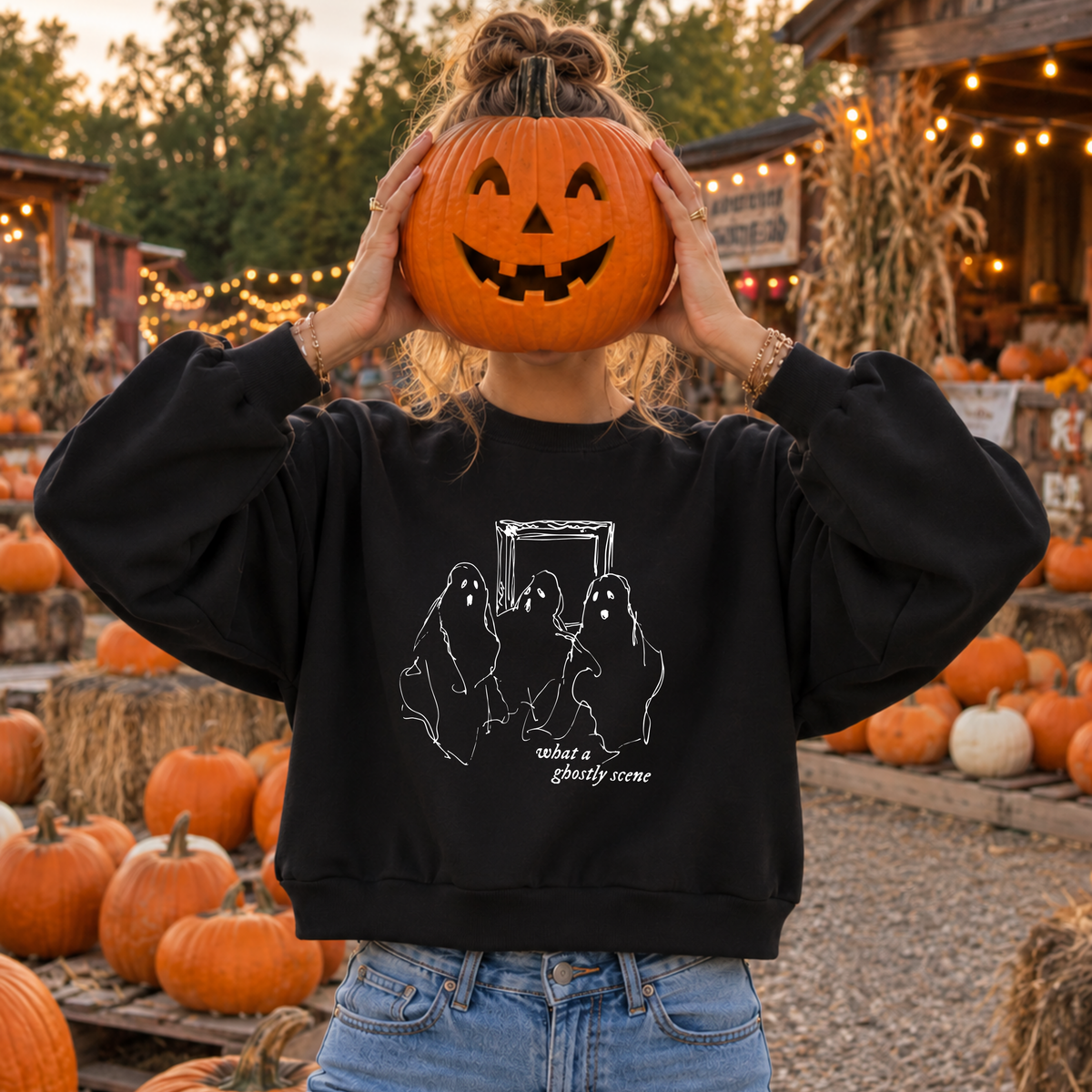 What a Ghostly Scene Sweatshirt
