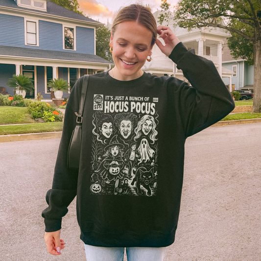 Hocus Pocus Halloween Retro Comic Sweatshirt