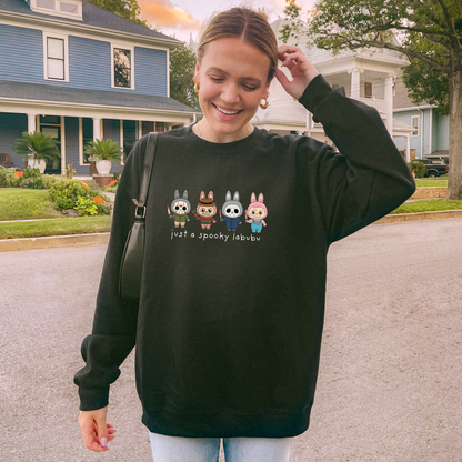 Spooky Monster Doll Sweatshirt – Cute Halloween Character Crewneck