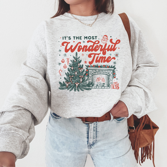 Most Wonderful Time Christmas Sweatshirt