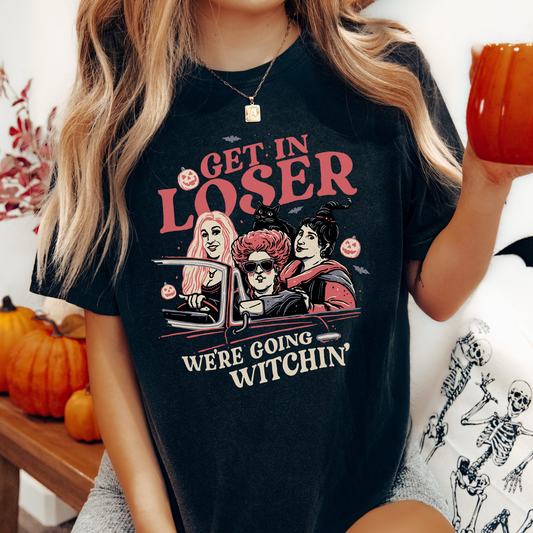Get In Loser Halloween Witch T-Shirt