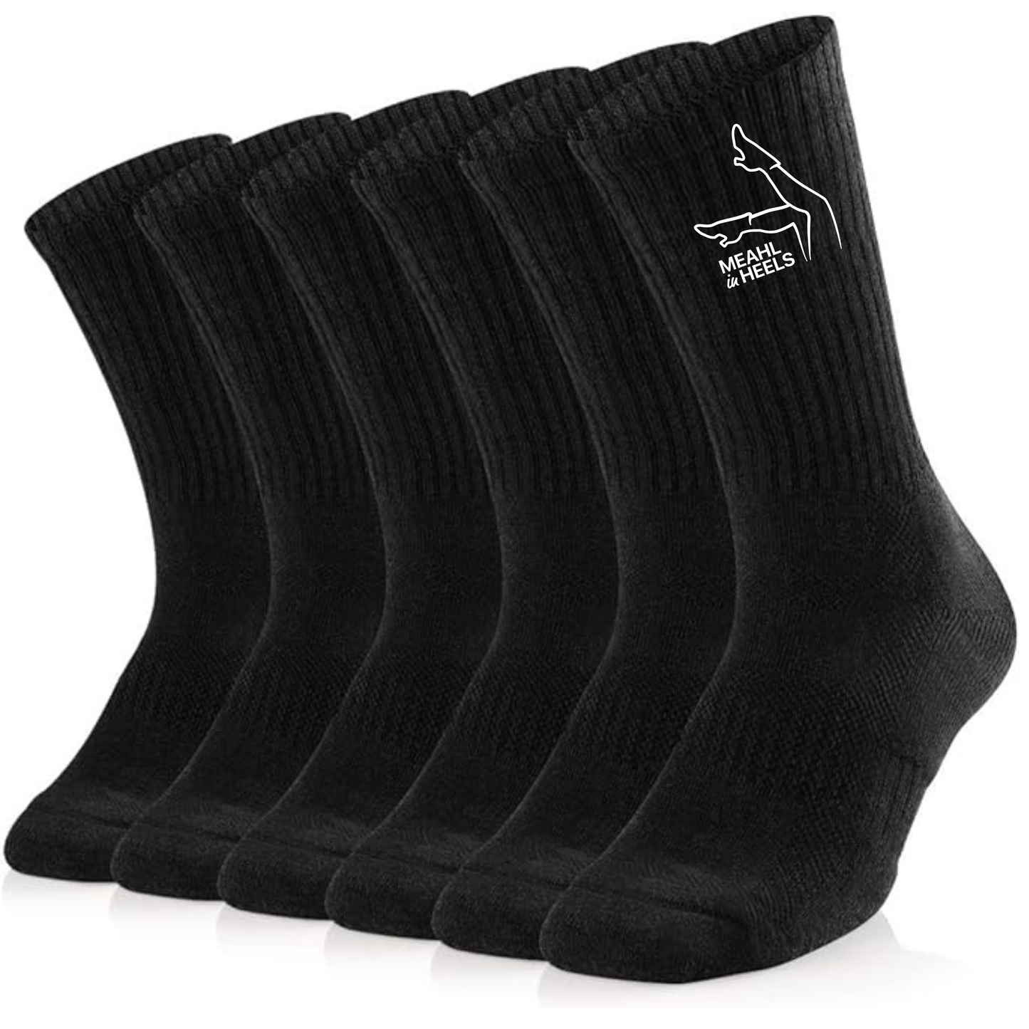 Meahl in Heels Crew Socks