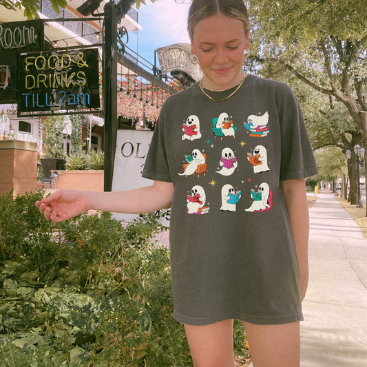 Ghost Readers Tee – Spooky Season Book Lovers Shirt
