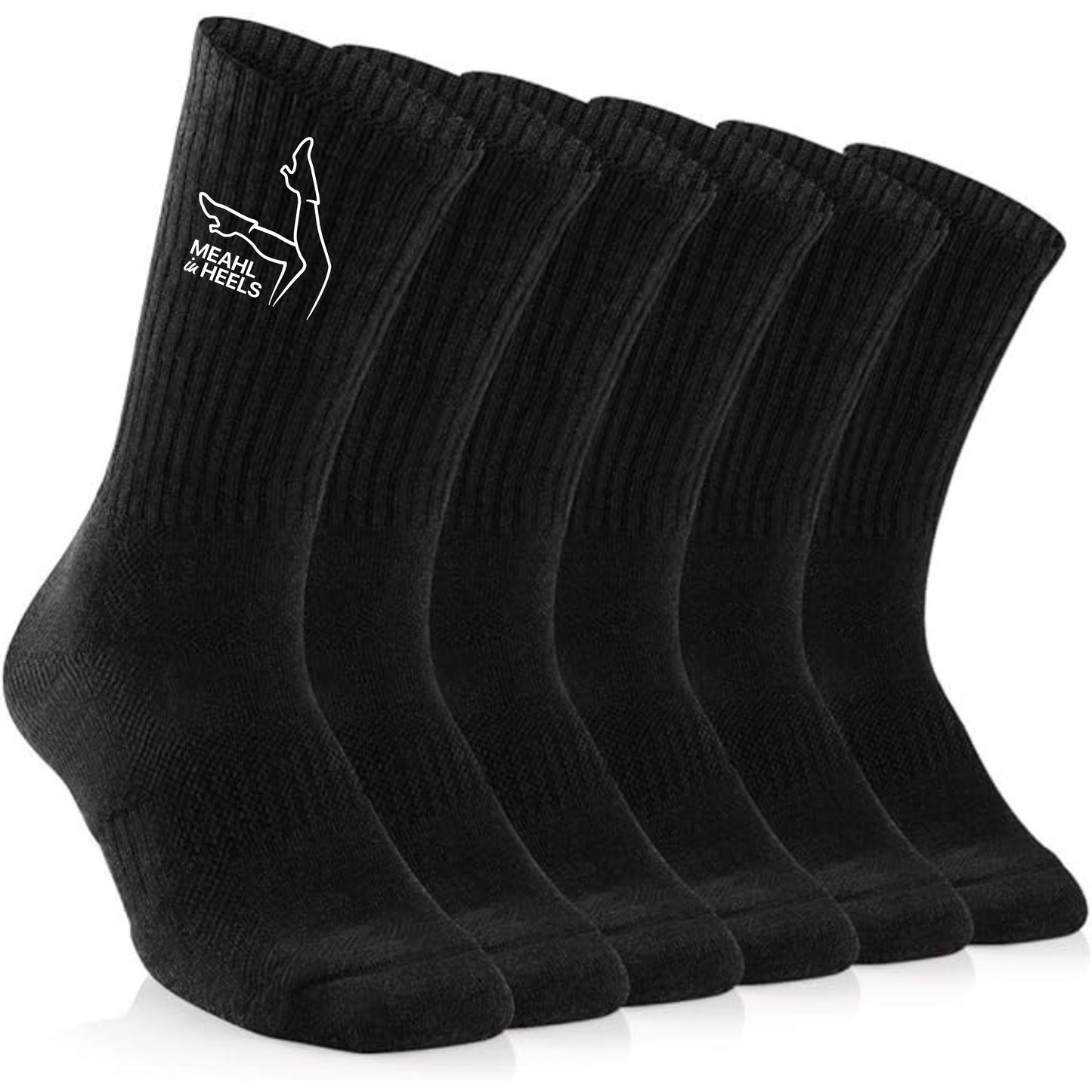 Meahl in Heels Crew Socks