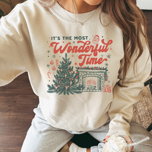 Most Wonderful Time Christmas Sweatshirt