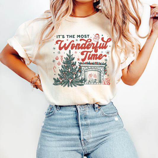 Most Wonderful Time Christmas Tee