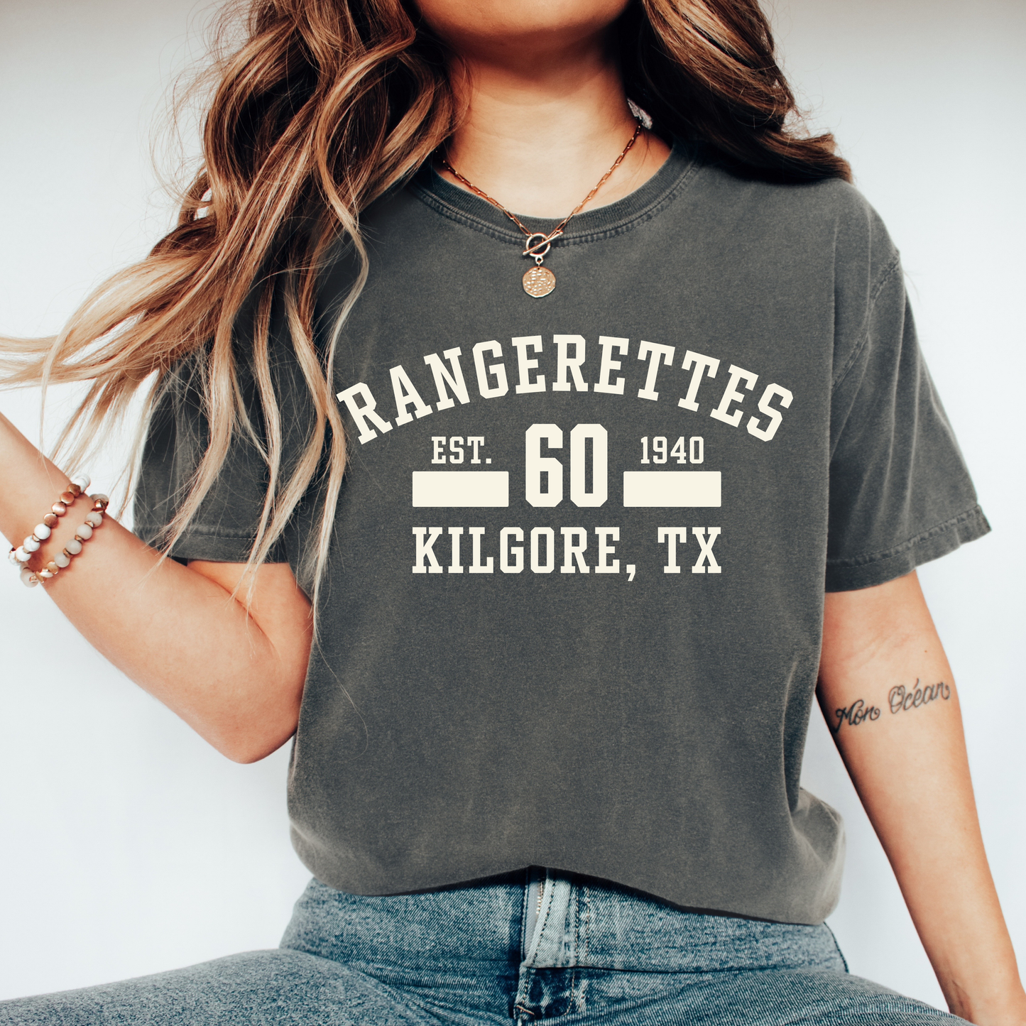 Rangerettes 60th Line Varsity Tee