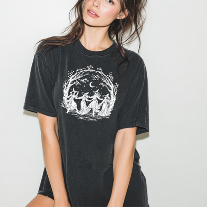 Dancing Witches Tee – Vintage Witchy Halloween Shirt