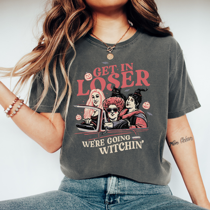 Get In Loser Halloween Witch T-Shirt