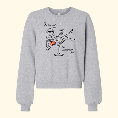 Yes, I'm Haunted Boxy Sweatshirt