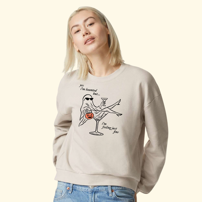 Yes, I'm Haunted Boxy Sweatshirt