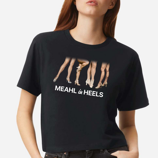 MEAHL in HEELS Cropped Tee (Black)