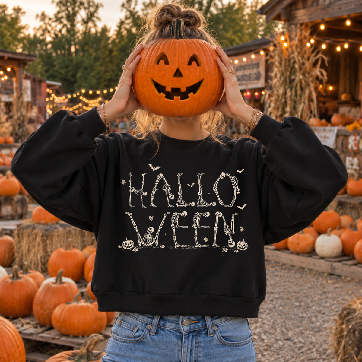 Happy Halloween Boxy Sweatshirt
