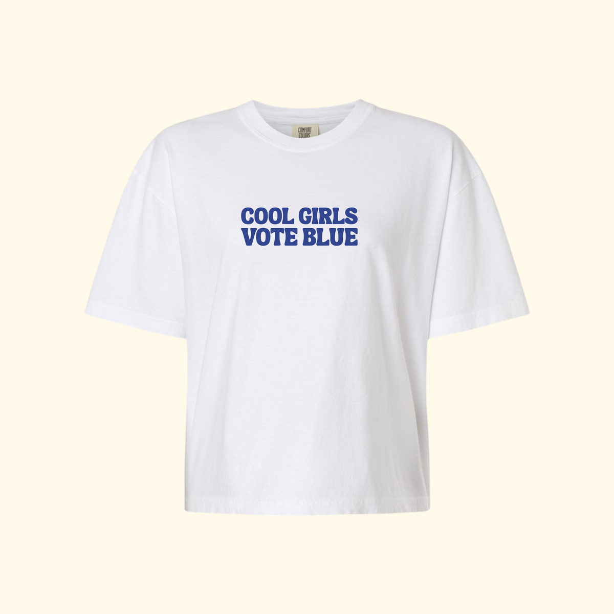 Cool Girls Vote Blue Boxy Tee