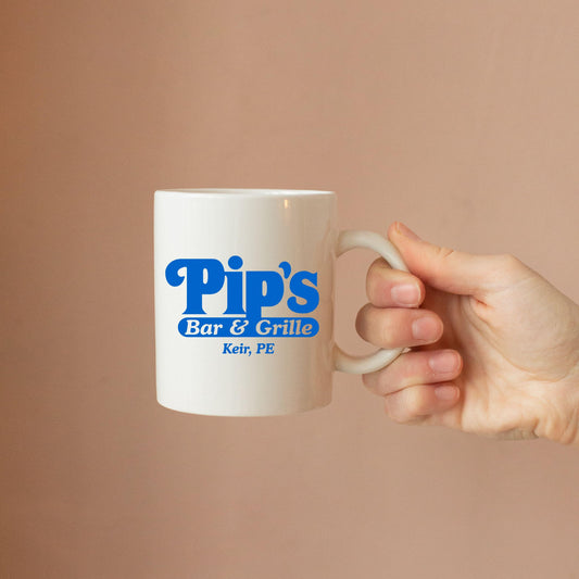 Pip's Bar & Grille 11oz Coffee Mug, Severeds Welcome, Gift For TV Series Lover, Innie, Outie, Macrodata, Niche Fan Merch, Severance Inspired