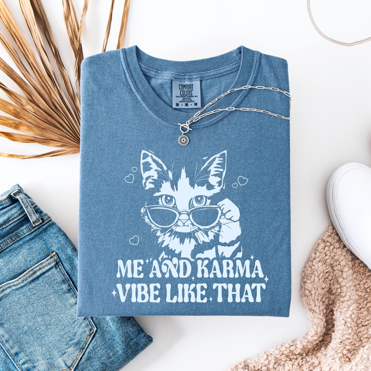 Me And Karma Cat Graphic Tee