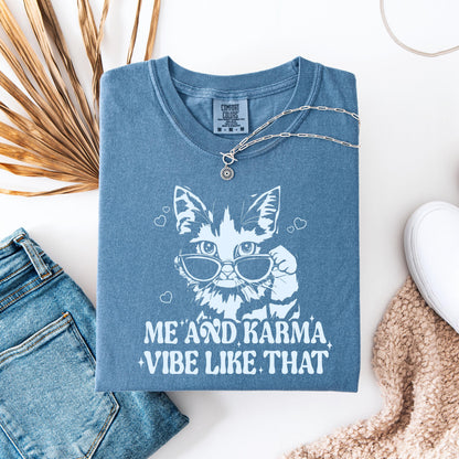 Me And Karma Cat Graphic Tee