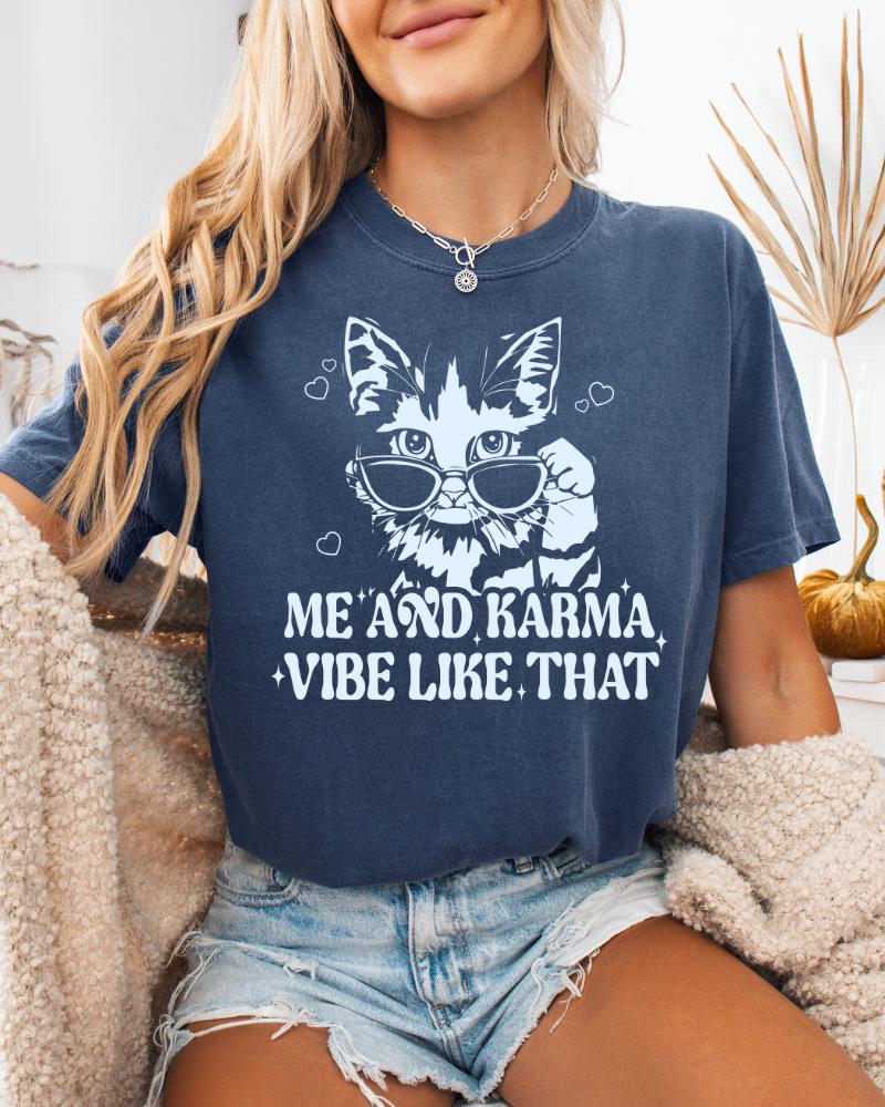 Me And Karma Cat Graphic Tee