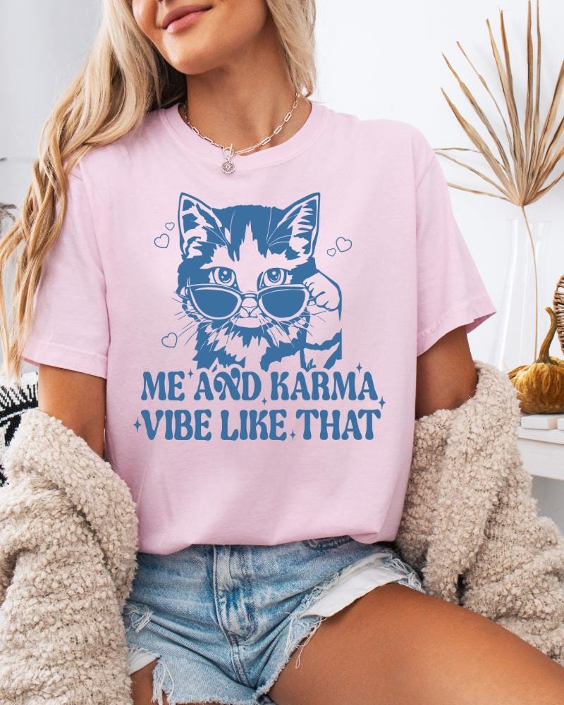 Me And Karma Cat Graphic Tee