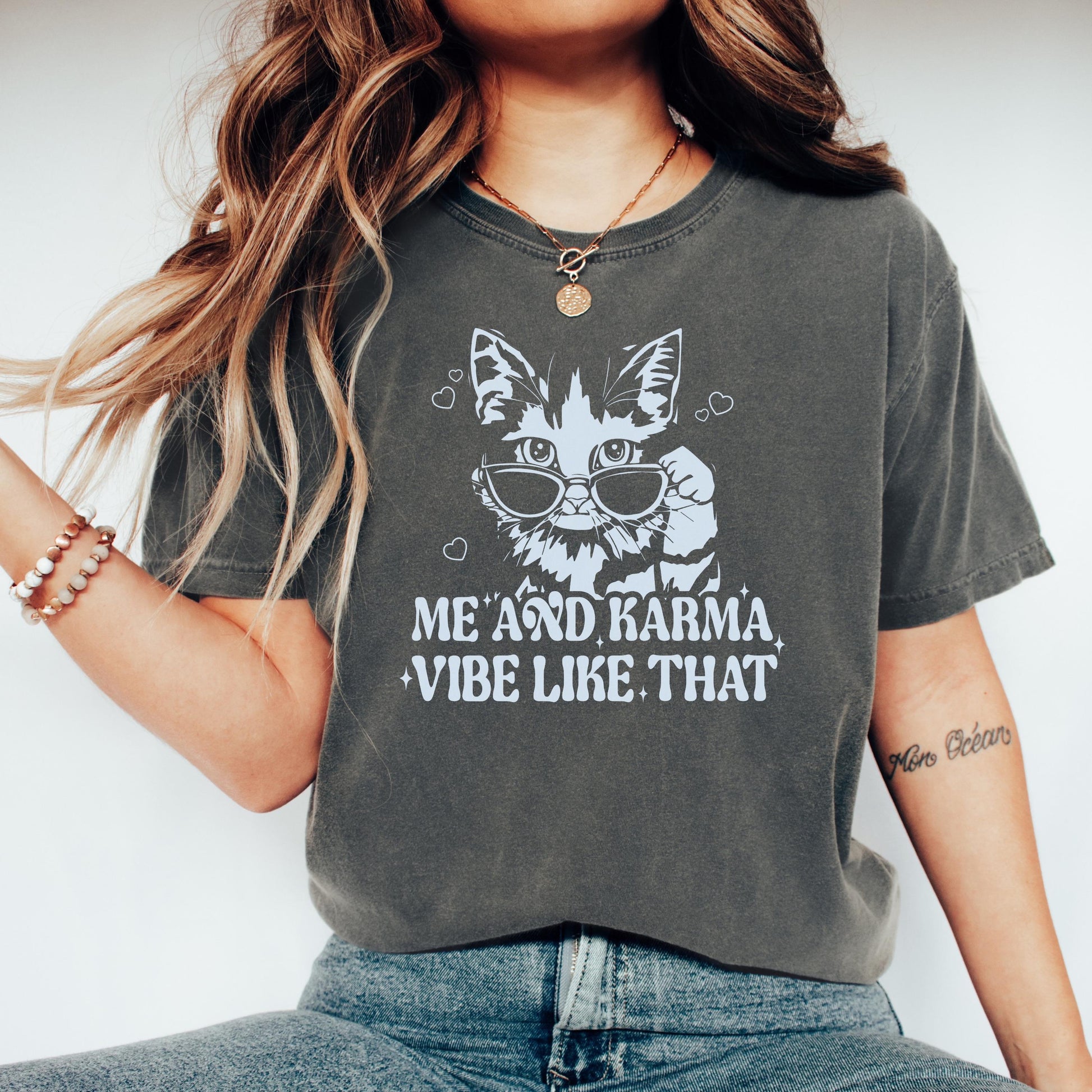Me And Karma Cat Graphic Tee