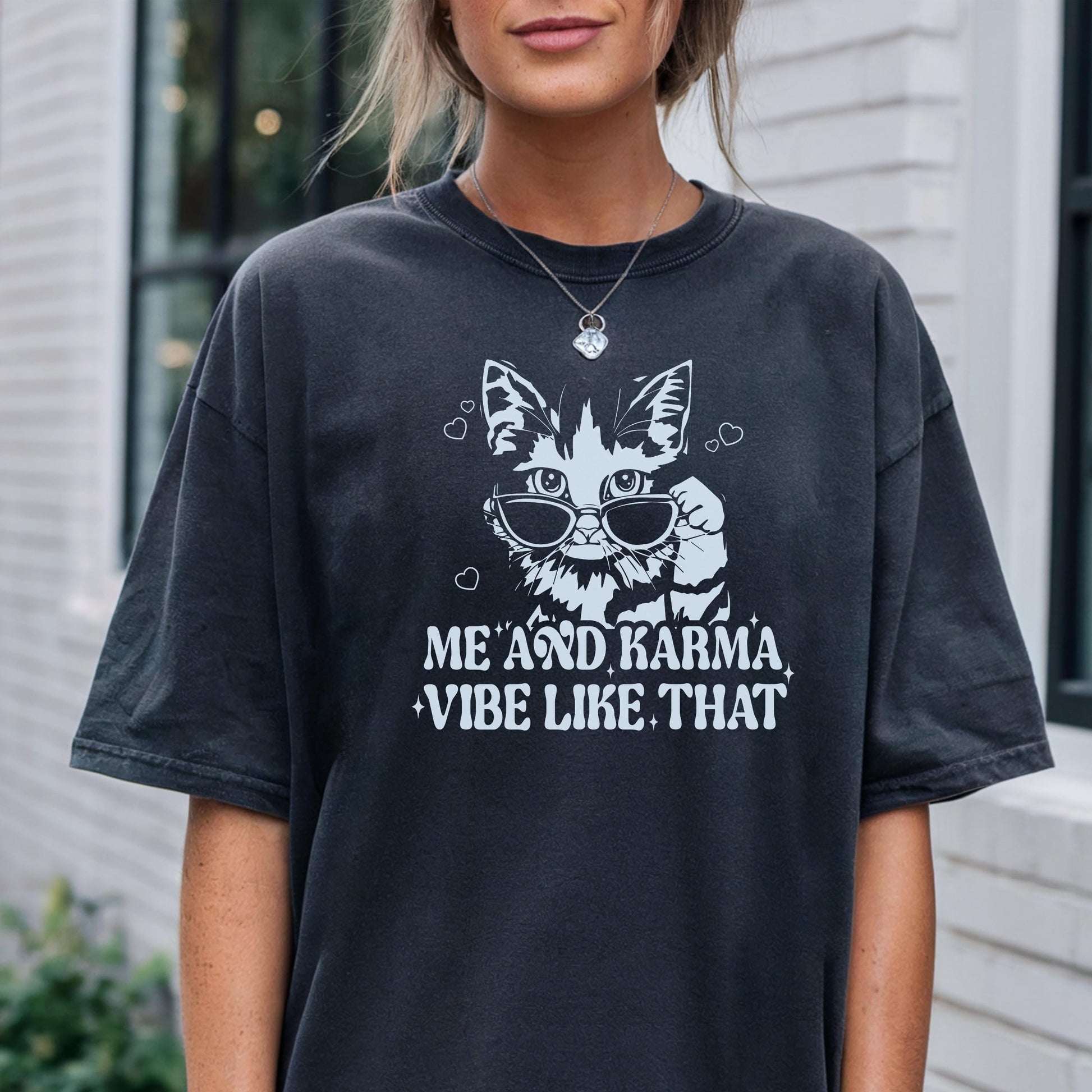 Me And Karma Cat Graphic Tee