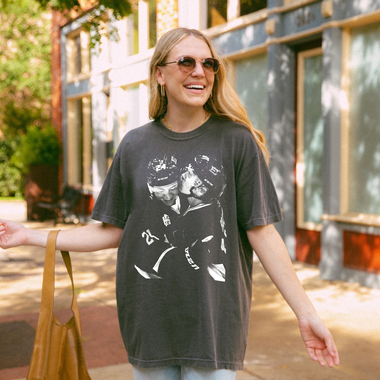 Vintage Gay Hockey Kiss Tee