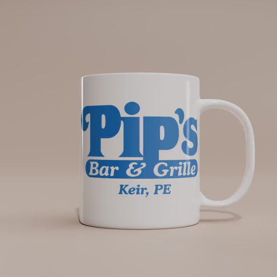 Pip's Bar & Grille 11oz Coffee Mug, Severeds Welcome, Gift For TV Series Lover, Innie, Outie, Macrodata, Niche Fan Merch, Severance Inspired