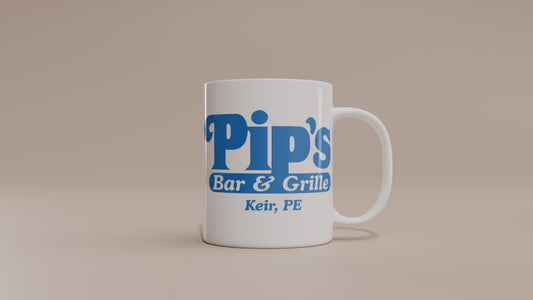 Pip's Bar & Grille 11oz Coffee Mug, Severeds Welcome, Gift For TV Series Lover, Innie, Outie, Macrodata, Niche Fan Merch, Severance Inspired